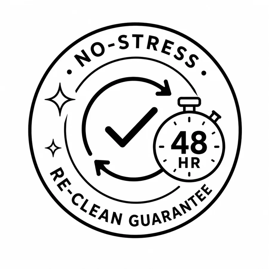 No-Stress 48-Hour Re-Clean Guarantee